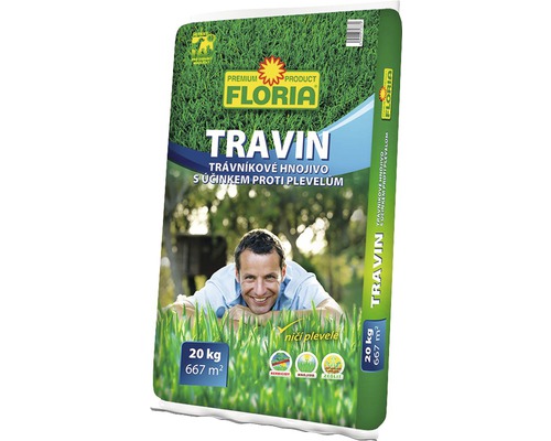 Trávníkové hnojivo Travin Floria 20 kg