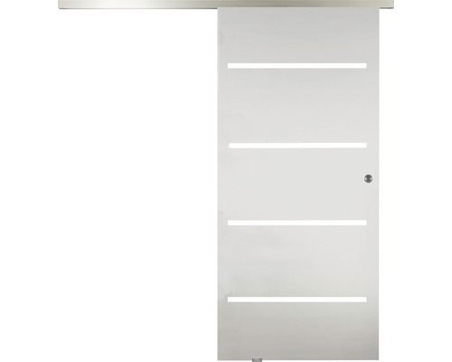 Posuvné dveře skleněné 820 x 2050 mm, sklo 4 pruhy