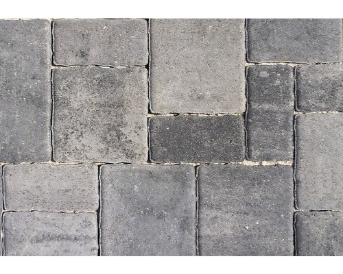 Zámková dlažba betonová Rhodos Elegant kombi 6 cm šedočerná