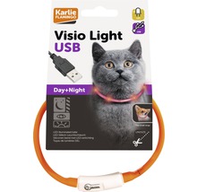 Obojek pro kočky svíticí LED Visio Light oranžový-thumb-0