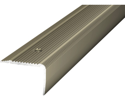 ALU schodový profil NOVA ocel.matný 2,5m 30x20mm šroubovací (předvrtaný)