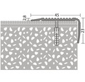 ALU schodový profil NOVA sahara 2,7m 45x23mm šroubovací (předvrtaný)
