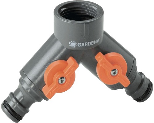 2-cestný ventil Gardena pro vodovodní kohoutek 3/4"-0