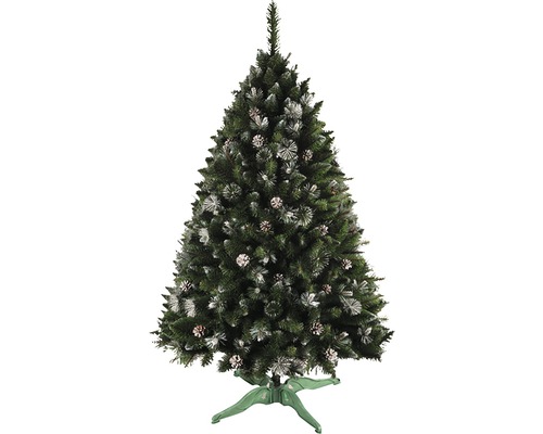 Umělý vánoční stromek se šiškami 160 cm