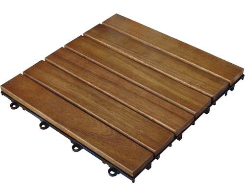 Dřevěná dlaždice Konsta 30 x 30 cm s klick systémem akácie olejovaná