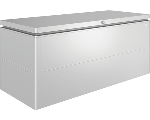 Box na polstry biohort LoungeBox 200, 200 x 84 x 88,5 cm stříbrný metalický-0