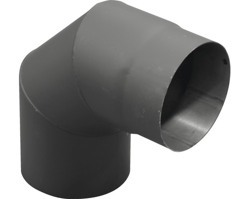 Koleno kouřové segmentové 150/90 mm černé silnostěnné